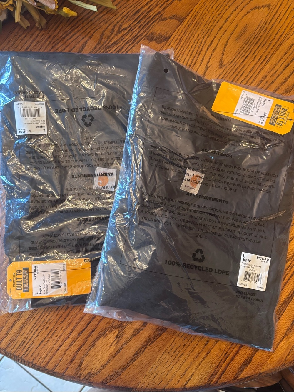 Women’s Carhartt Scrub Pants in Black (3 pairs)
